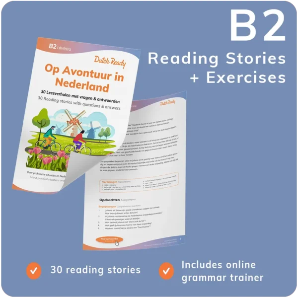 Op Avontuur B2 - 30 Dutch Reading stories with questions