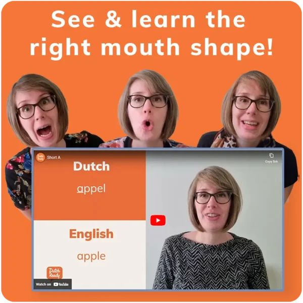 e-learning dutch pronunciation mouth shape explanation