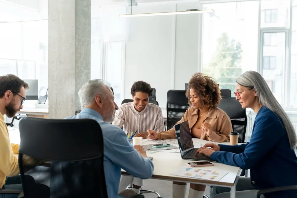 Expats working together in a Dutch office.