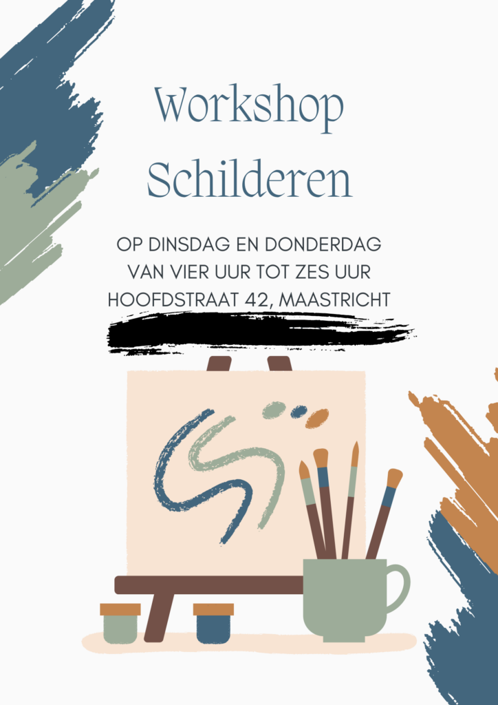 workshop schilderen flyer