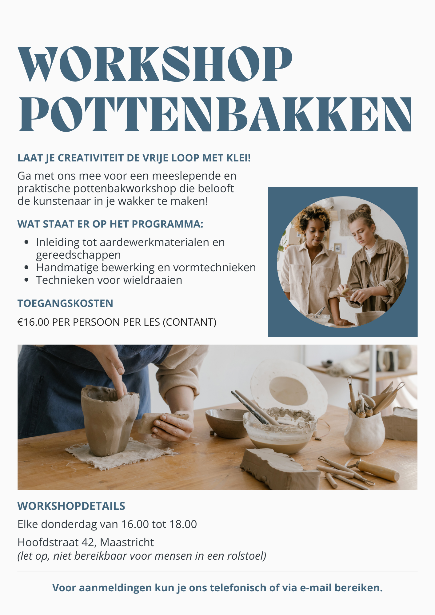 flyer workshop pottenbakken