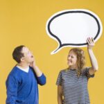 Two people practicing their Dutch pronunciation skills.