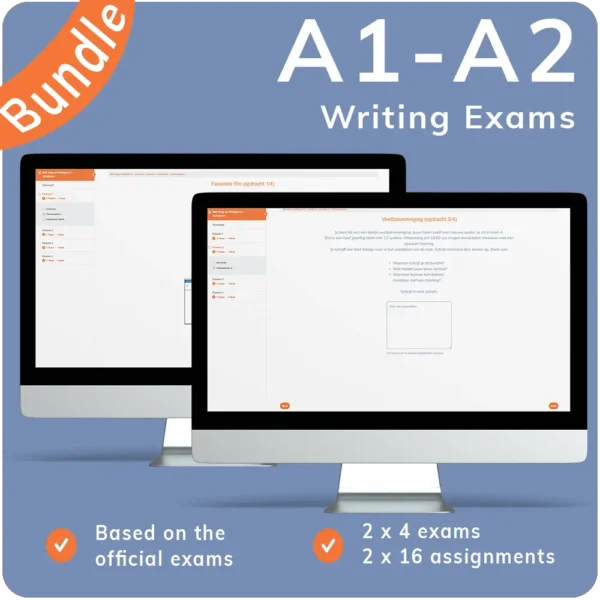 A1 A2 Dutch Writing Exam bundle